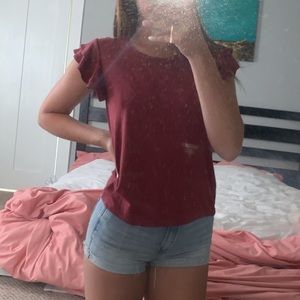 Cute burgundy Top